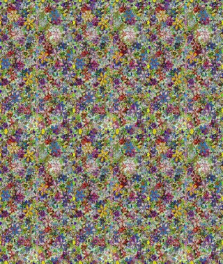 Tropik çiçekler. Tarafsız ve gri renklerde çiçekler. Tişörtsüz arka plan deseni.