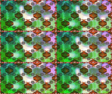 Renkli Yaz Temalı Kusursuz Arkaplan. Güzel kumaş deseni. Düz Çiçek Elementleri Tasarımı. Raster illüstrasyonunda trendsiz çiçek deseni.