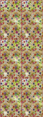 Çiçekler bej ve nötr renklerde. Çiçeksiz desenli arka plan. Düz Çiçek Elementleri Tasarım Raster illüstrasyonu. Renkli Bahar Teması Kusursuz Arkaplan.