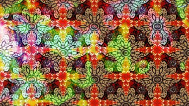 Raster deseni. Küçük çiçekte güzel bir çiçek deseni var. Çiçekli çiçek deseni, suluboya..