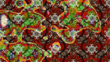 Hint çiçek liyada madalyon deseni. Etnik Mandala süsü. Tekstil, tebrik kartı, boyama kitabı, telefon kılıfı baskı için kullanılabilir. Raster Kına dövme tarzı.