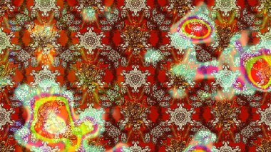 Renkli Bahar Teması eskiz kalıbı. Düz Çiçek Elementleri Tasarımı. Çocuk stili. Çiçekli çizim raster arkaplanı.