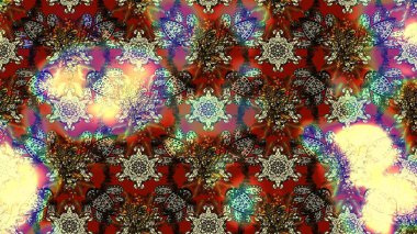 Renkli çiçek desenli çizim. Suluboya tarzında renkler üzerine çiçekler.