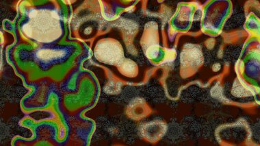 Renkli şirin çiçekler. Moda baskısı, albüm, ambalaj kağıdı ve duvar kağıdı için zarif dekoratif süslemeler. Küçük çiçekli basit bir çiçek çizimi. Raster illüstrasyonu.