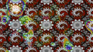 Küçük çiçekteki sevimli çiçek deseni. Renkli çiçekler.