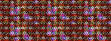 Eskiz modeli etnik tasarım. Yatak çarşafları, ceket, paket tasarımı, kumaş ve moda kavramları için tekstil baskısı. Çiçekleri, deniz kabukları, mandalaları ve suluboya efektleri olan deniz altyapısı.