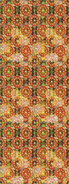 Kusursuz altın desenli bukleler. Parlak dantel, stilize çiçekler, şal desenli. Raster sanatı. Hassas altın deseni açın. Doğu tarzı arabesk. Kahverengi renklerde, altın elementlerle kusursuz desen