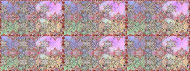 Raster resim. Sorunsuz. Sevimli çiçek desenli küçük çiçek.