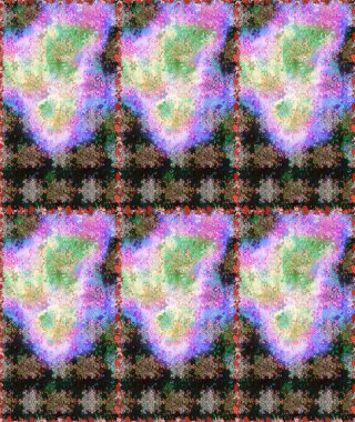 Raster Çiçek İllüstrasyonu güzel tekstil. Tarafsız ve gri renklerde etnik çiçeklerle kusursuz bir desen..