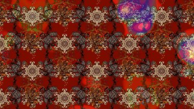 Renkli Bahar Teması eskiz kalıbı. Raster güzel kumaş deseni çiziyor. Çiçek deseni. Düz Çiçek Elementleri Tasarımı.