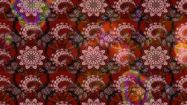 Raster güzel bir çiçek deseni çizmiş. Bahar mevsimi. Tatil havası. Nazik romantik baskı.