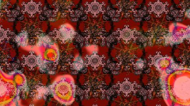 Çizim raster deseni. Çiçek arkaplan. Güzel kumaş deseni.