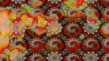 Renkli çiçek buketi suluboya. Renkli Bahar Teması eskiz kalıbı. Düz Çiçek Elementleri Tasarımı. Raster illüstrasyonu.