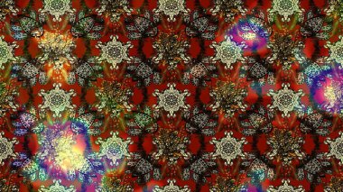 Raster düz çiçek çizim deseni. Hediye ambalaj kağıdı, tebrik kartları, posterler ve pankart tasarımı. Renkli çiçekler.