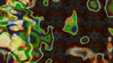 Moda baskıları için zarif bir şablon. Renkli çiçekli ve yapraklı harika bir çiçek deseni çizmişsin. Modern çiçek arkaplanı. Halk stili.