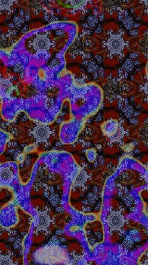 Raster Moda kumaş deseni. Çizgi çizimi kalıbı. Şirin çiçekler..