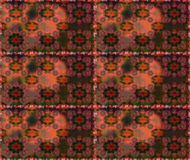 Yapraklı kusursuz desen. Tekstil için figür. Şirin, zarif çiçekler Raster illüstrasyonu. Poster ya da kapak için arka plan. Davetiye ve kartpostal tasarımı için dekoratif çiçek unsurları.