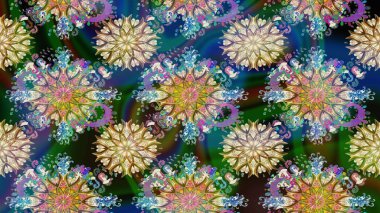 Eski model. Suluboya çizim kalıbı. Dekorasyon ve tasarım için güzel bir desen. Çiçeğin suluboya çizimlerinin mükemmel deseni. Moda yazdırma.