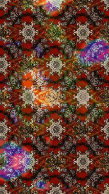 Çiçekli bahar çiçekleri. Küçük renkli çiçekler. Moda baskıları için zarif bir şablon. Küçük çiçekte güzel bir desen. Motley illüstrasyonu.