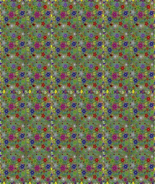 El çizimi. Güzel kumaş deseni. Çiçekler, dallar, bitkiler ve çiçekler. Raster illüstrasyonu.