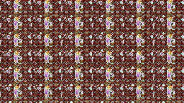 Moda baskıları için zarif bir şablon. Parlak renkli çiçekleri ve gri, kahverengi ve kırmızı renkte yaprakları olan harika bir çiçek deseni. Modern çiçek arkaplanı. Halk stili.