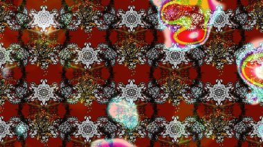 Of doodle elements. Hand drawn Raster illustration. Sketch flower pattern can be used for wallpaper, website background, wrapping paper, invitation, flyer, banner or website.