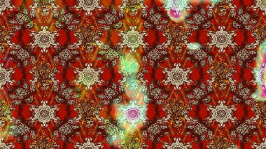 Çiçek buketleriyle klasik bir eskiz şekli. Raster illüstrasyonu. Renklerde.