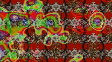 Çiçek arkaplan. Renkli tekstil tarzında. Çiçek duvar kâğıdı. Raster illüstrasyonu. Renkli çizim deseni.