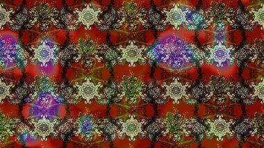 Etnik Mandala süsü. Kızılderili desenli desenli desenli şal deseni. Raster Henna dövme stili. Tekstil, tebrik kartı, boyama kitabı, telefon kılıfı baskısı için kullanılabilir.