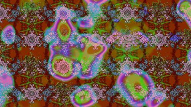 Nazik, sevimli çiçek arkaplanı. Çiçekli karalama şeklinde Raster çiçek deseni. Renkli çiçekler.