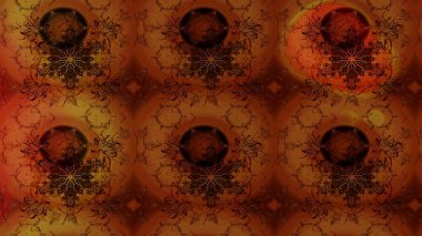 Düz Çiçek Elementleri Tasarımı. Süslü kumaş deseni. Raster illüstrasyonundaki çiçek desenli çizim. Renkli Bahar Teması çizim şablonu.