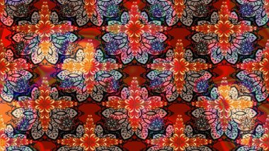 Renkli çiçekler. Çiçekli karalama şeklinde Raster çiçek deseni. Nazikçe, güzel çiçek arkaplanı..