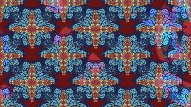 Kumaş, tekstil, duvar kağıdı baskısı için. Eskiz geçmişi. Tomurcukları çiçek olan sevimli bir çiçek deseni. Raster. Raster illüstrasyonu. Antika retro tarzı.