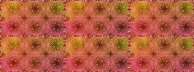 Raster illüstrasyonunda kusursuz çiçek deseni. Suluboya tarzında turuncu ve kahverengi renkte çiçekler.