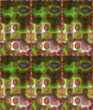 Manzaralı çiçek deseni. Çiçek kompozisyonu, el boyası, hassas şablon. Sevgililer günü ve tebrik kartı konsepti için şık bir davetiye. Üst görünüm, yumuşak kahverengi ve yeşil renk.