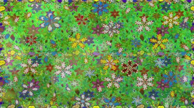 Güzel, parlak, pürüzsüz kumaş, tuval. Kıvırcık, parlak örgü. Eski moda arka plan. Şablon, pürüzsüz, çiçekli kenar. Raster illüstrasyonu. Çiçeklerin çelengi.