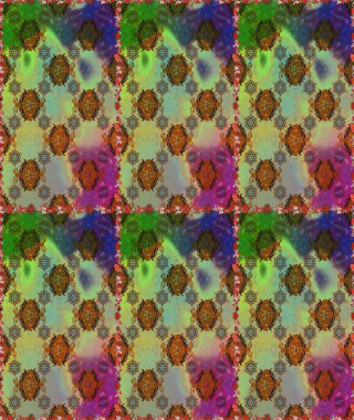 Manzaralı çiçek deseni. Sevgililer günü ve tebrik kartı konsepti için şık bir davetiye. Üst manzara, yumuşak yeşil ve kahverengi renkli. Çiçek kompozisyonu, el boyası, hassas şablon..