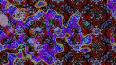 Küçük çiçekteki sevimli çiçek deseni. Güzel karalamalı çiçek desenli çizim. Raster illüstrasyonu. Güzel kumaş deseni.