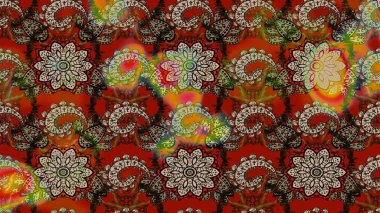 Davetiye ve kartpostal tasarımı için dekoratif çiçek unsurları. Poster ya da kapak için arka plan. Tekstil için figür. Yapraklı çizim şekli. Sevimli zarif çiçekler Raster illüstrasyonu.