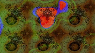 Raster düz çiçek çizim deseni. Hediye ambalaj kağıdı, tebrik kartları, posterler ve pankart tasarımı. Renkli çiçekler.