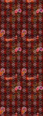 Raster. Güzel suluboya çiçekler, parlak resim ilham verici, kırmızı ve siyah çiçek desenli eskiz arka plan.