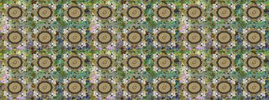 Kusursuz oryantal klasik altın desen. Gri renklerde altın tekrarlayan elementler içeren Raster soyut arkaplanı.