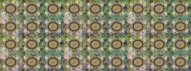 Kusursuz oryantal klasik altın desen. Gri renklerde altın tekrarlayan elementler içeren Raster soyut arkaplanı.