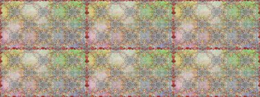 Tarafsız ve gri renkli şirin çiçek desenleri. Raster Modaya uygun kumaş deseni. Düz Çiçek Elementleri Tasarımı. Renkli Bahar Teması Kusursuz Arkaplan.