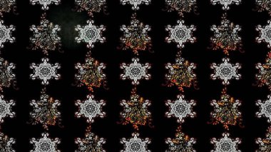 Küçük çiçekteki sevimli çiçek deseni. Siyah renkte çiçekler.