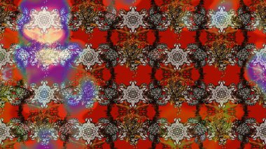 Şirin çiçek elementleri. Düz Çiçek Elementleri Tasarımı. Renkli Bahar Teması eskiz kalıbı. Taslak desenli, modaya uygun kumaş deseni. Raster illüstrasyonu.