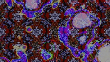 Renkli çiçekler. Çiçekli karalama şeklinde Raster çiçek deseni. Nazik, narin çiçek arkaplanı.