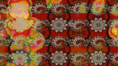 Raster. Güzel suluboya çiçekler, parlak resimler çiçek desenli eskiz arka planı.