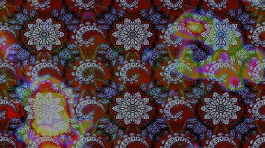 Raster illüstrasyonu. Çiçekli yumuşak bir eskiz şekli. Raster çiçekleri klasik tarzda çizilmiş. Nazikçe, rengarenk bahar çiçekleri.