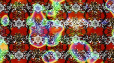 Çiçekli bahar çiçekleri. Küçük çiçekte güzel bir desen. Küçük renkli çiçekler. Moda baskıları için zarif bir şablon. Motley illüstrasyonu.